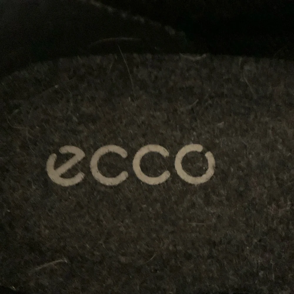 Ecco Camilla Wedge Lace Up Boots, Size US 7/7.5, Black Leather Brown Wedge